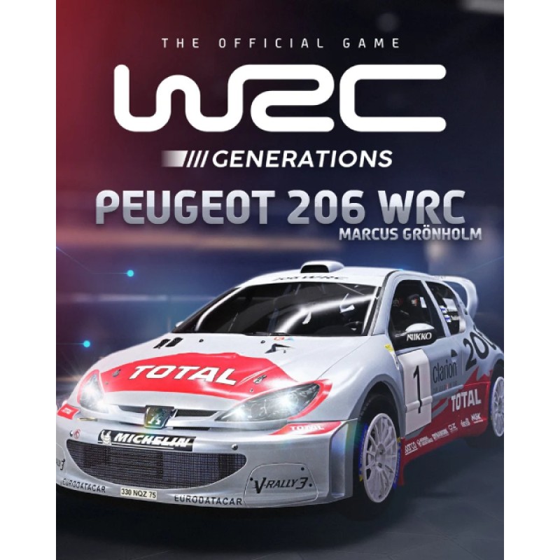 WRC Generations Peugeot 206 WRC 2002 – herní rozšíření pro PC (elektronická licence)