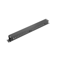 Lanberg 19" Panel pro správu kabelů typ A 1U černý Lanber