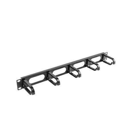 19" PANEL PRO SPRÁVU KABELŮ 5 KROUŽKŮ - TYP B 1U AK1205B