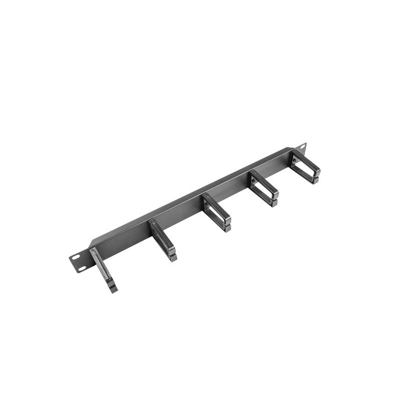 19" PANEL PRO SPRÁVU KABELŮ S 5 PLASTOVÝMI DRŽÁKY AK1202B