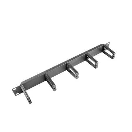 19" PANEL PRO SPRÁVU KABELŮ S 5 PLASTOVÝMI DRŽÁKY AK1202B