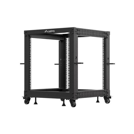 OTEVŘENÝ RACK 12U 19" 600X600-1100 NASTAVITELNÝ