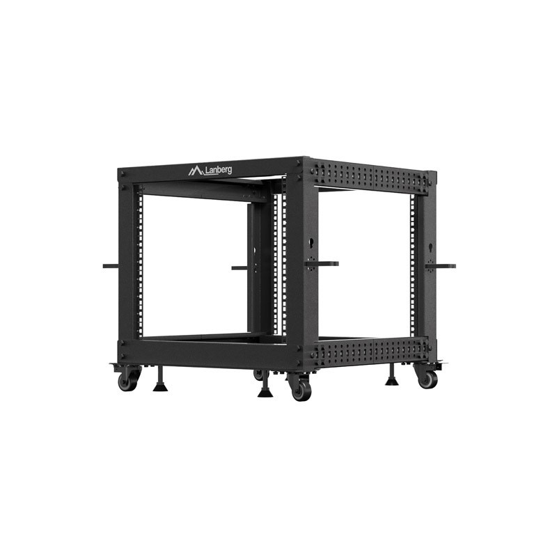 Lanberg otevřený Rack 9U 19" 600X600-1100 nastavitelný