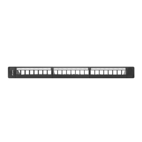 Lanberg 24PORTOVÝ Patch Panel 1U S organizérem pro Keyston