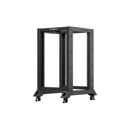 otevřený Rack 18U 600X800 černý Lanberg