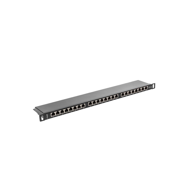 PATCH PANEL 24 PORTŮ 0,5U 19" CAT.5E FTP STÍNĚNÝ