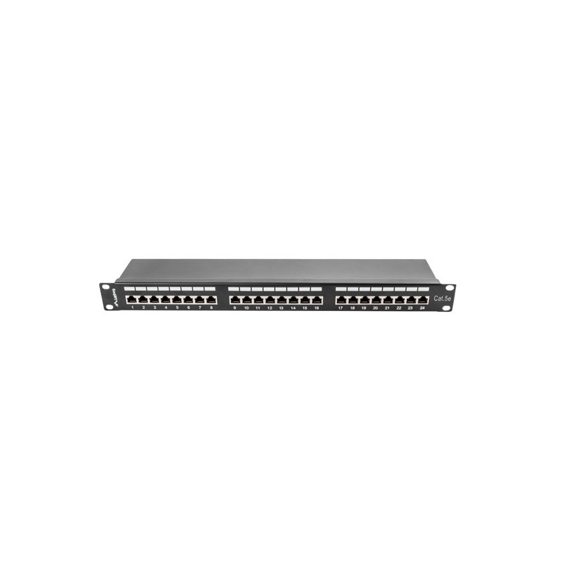 PATCH PANEL 24 PORTŮ 1U 19" CAT.5E FTP STÍNĚNÝ ČE