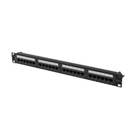 Lanberg Patch Panel 24 portů 1U 19" CAT.6A UTP černý LANB