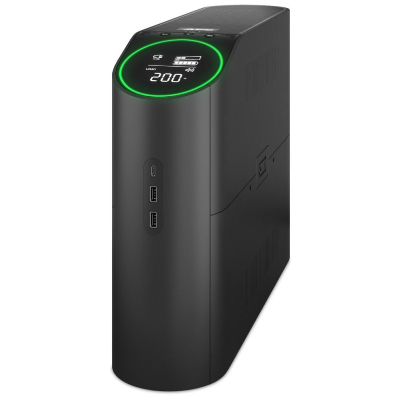 APC Back-UPS Pro Gaming 2200VA, 6 Outlets, AVR, LCD Interface (1320W), 4x Schuko, 2x IEC C13, černá (Midnight)