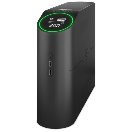 APC Back-UPS Pro Gaming 2200VA, 6 Outlets, AVR, LCD Interface (1320W), 4x Schuko, 2x IEC C13, černá (Midnight)