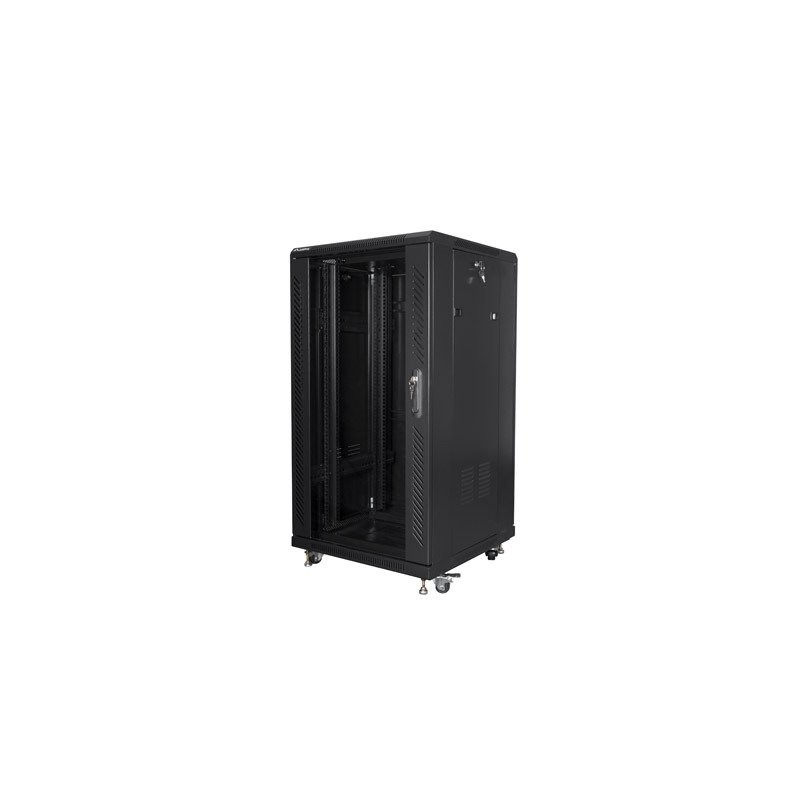 Lanberg Instalační skříňový rozvaděč 19" 22U 600X600 čern