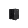 Lanberg Instalační Rack 19" 15U 600X600 černé skleněné DV