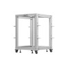 Lanberg otevřený Rack 19" 15U 600X600-1100 nastavitelný Š