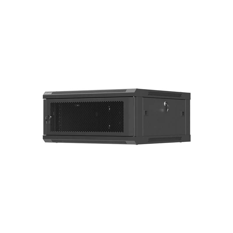Lanberg nástěnná Instalační skříň 19" 4U 600X600 černé PE