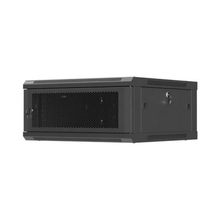 Lanberg nástěnná Instalační skříň 19" 4U 600X600 černé PE