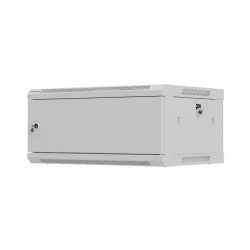 Lanberg nástěnná Instalační skříň 19" 4U 600X450 šedá Kov