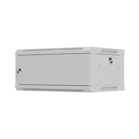 Lanberg nástěnná Instalační skříň 19" 4U 600X450 šedá Kov