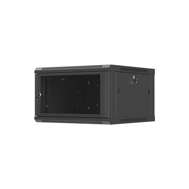 Lanberg nástěnná Instalační skříň 19" 6U 600X600 černé PE
