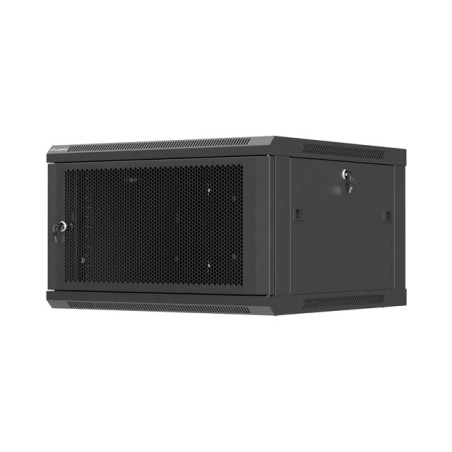 Lanberg nástěnná Instalační skříň 19" 6U 600X600 černé PE