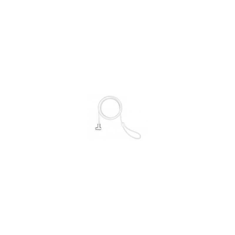 T-BAR SECURITY KEYED CABLE LOCK/WHITE