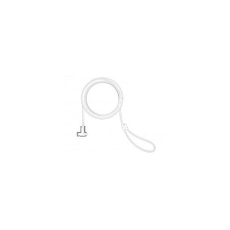 T-BAR SECURITY KEYED CABLE LOCK/WHITE