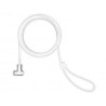 Compulocks T-Bar Security Keyed Cable Lock/White