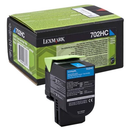 Lexmark originální toner 70C2HC0, cyan, 3000str., high capacity, return