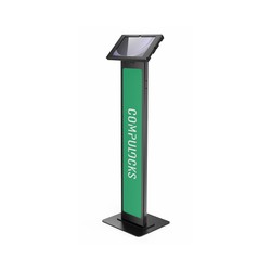 Compulocks Galaxy Tab A9+ Apex Enclosure/Brandable Floor Stand - Black