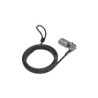 T-BAR SECURITY COMBINATION/CABLE LOCK - BLACK