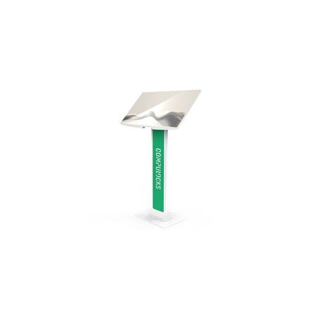 Compulocks VESA Brandable Floor Stand With/A Large Base Plate - White