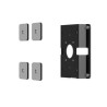 Compulocks VESA Glass Mount Bracket With/Security Slot - Black