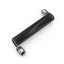 Compulocks Dual Head Coiled T-Bar Security/Keyed Cable Lock