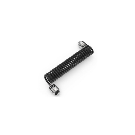 DUAL HEAD COILED T-BAR SECURITY/KEYED CABLE LOCK