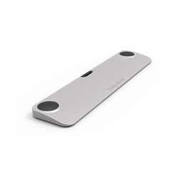 BLADE UNIVERSAL LOCK SLOT/ADAPTER W/KEYED CBL LOCK SILVER