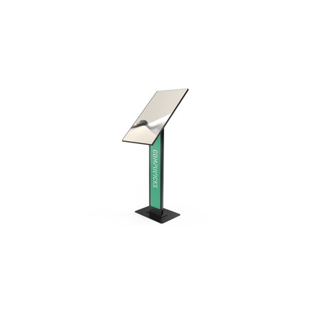 Compulocks VESA Brandable Floor Stand With/A Large Base Plate - Black