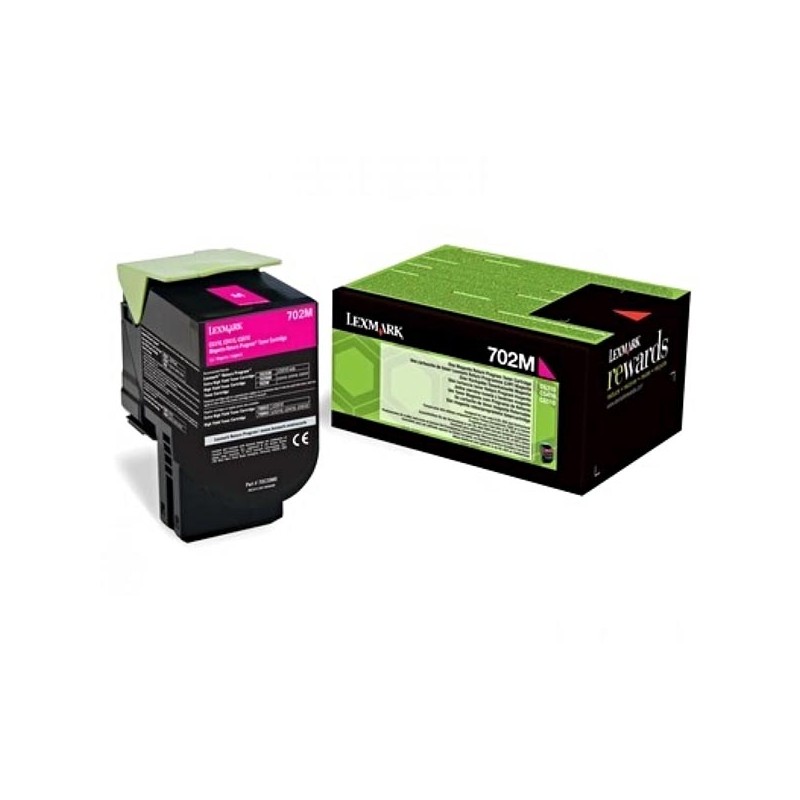 Lexmark originální toner 70C20M0, magenta, 1000str., return