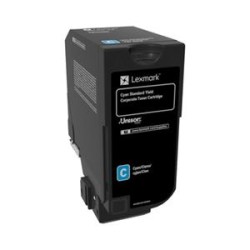 Lexmark originální toner 74C2SCE, cyan, 7000str., corporate cartridge
