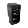 Lexmark originální toner 74C2SCE, cyan, 7000str., corporate cartridge