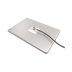 UNIVERSAL TABLET LOCK PLATE/WITH KEYED CABLE LOCK - BLACK