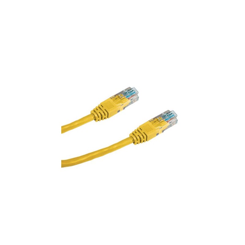 DATACOM Patch kabel UTP CAT5E 0,5m žlutý