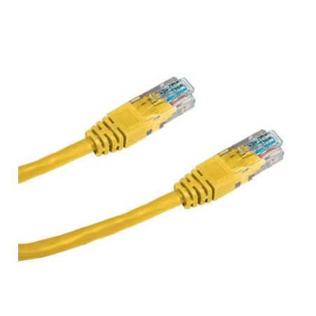 DATACOM Patch kabel UTP CAT5E 0,5m žlutý