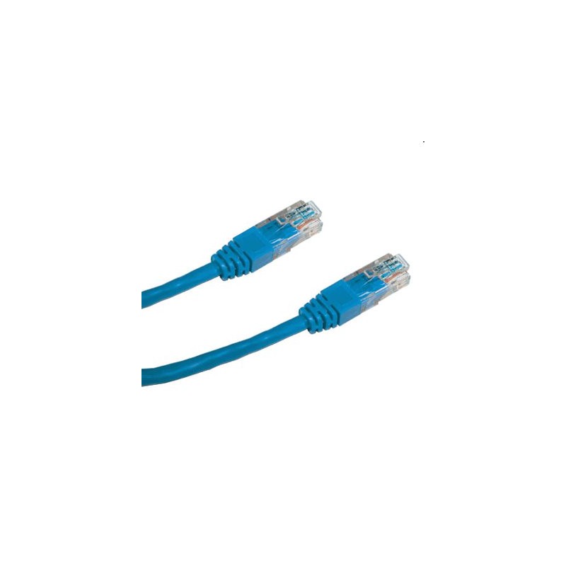 DATACOM Patch kabel UTP CAT5E 1m modrý