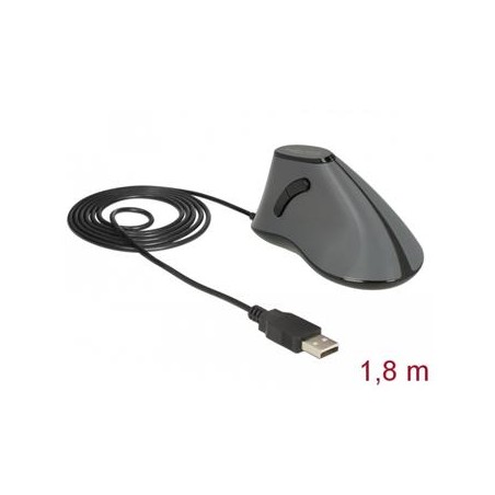 Delock Ergonomická vertikální optická 5-tlačítková USB myš