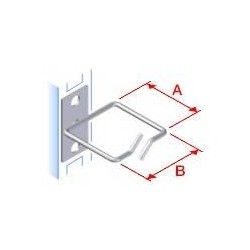 Vyvazovací háček 40x40 D1 kov levý fix,čelní gate