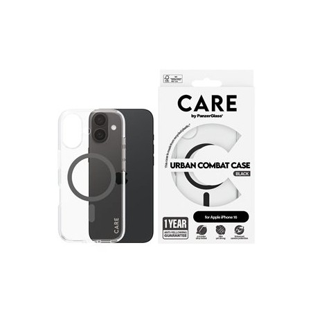 CARE by PanzerGlass Urban Combat - Zadní kryt pro mobilní telefon - kompatibilita s MagSafe - oleofóbní povrch, termoplastický