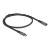 Delock - Prodlužovací USB kabel - 24 pin USB-C (M) do 24 pin USB-C (F) - USB 3.1 Gen 2 - 20 V - 5 A - 0.5 m - USB napájení