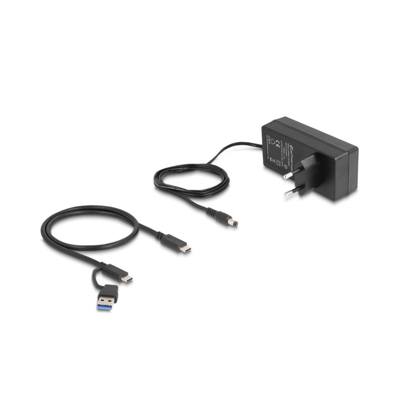 Delock - Rozbocovac - 5 Gbps, 1 port pro rychlé nabíjení, + prepínac - 3 x USB + 2 x USB-C - desktop