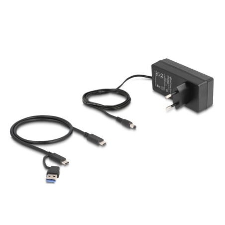 Delock - Rozbocovac - 5 Gbps, 1 port pro rychlé nabíjení, + prepínac - 3 x USB + 2 x USB-C - desktop