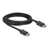 Delock - Kabel DisplayPort - DisplayPort (M) do DisplayPort (M) - DisplayPort 2.0 - 3 m - podpora 10K60Hz (10240x4320) - černá