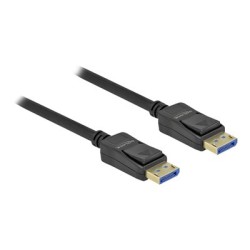Delock - Kabel DisplayPort - DisplayPort (M) do DisplayPort (M) - DisplayPort 2.0 - 1 m - podpora 10K60Hz (10240x4320) - černá